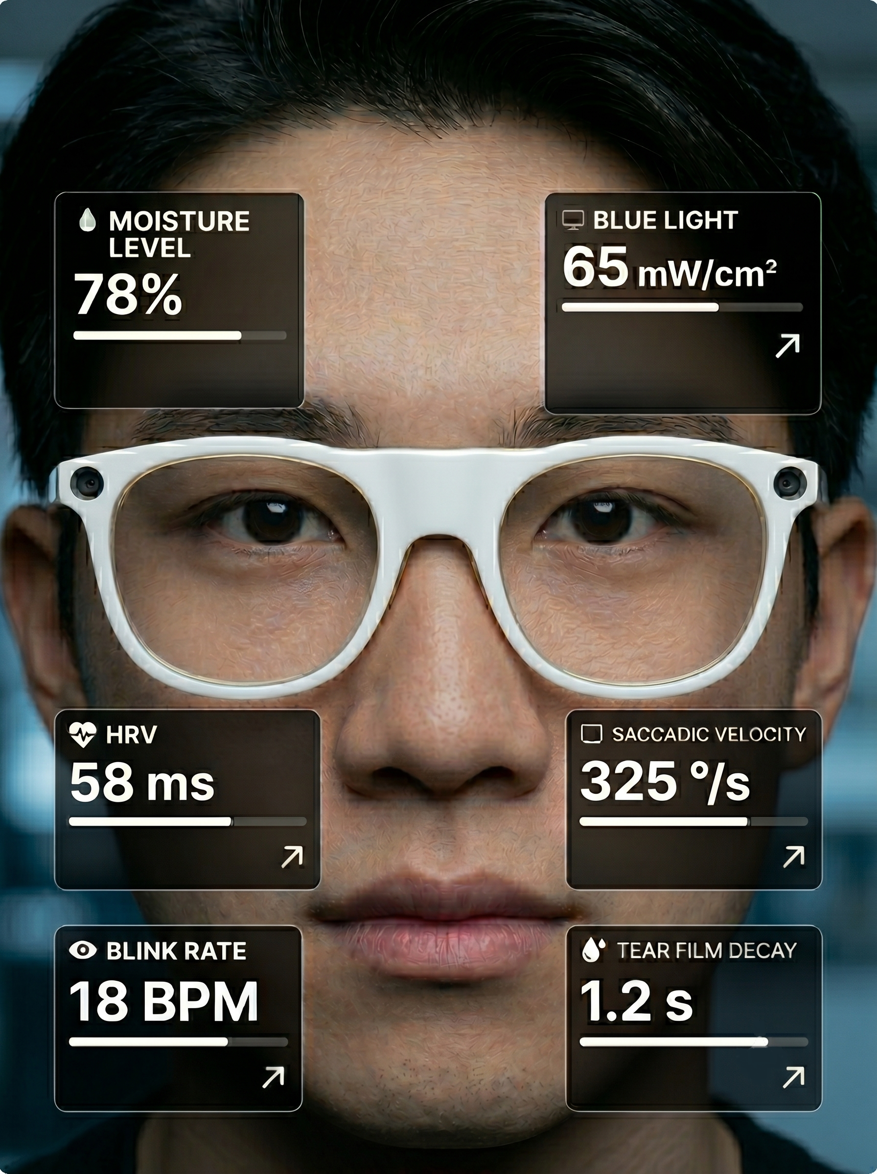 Quantify how your eyes are feeling